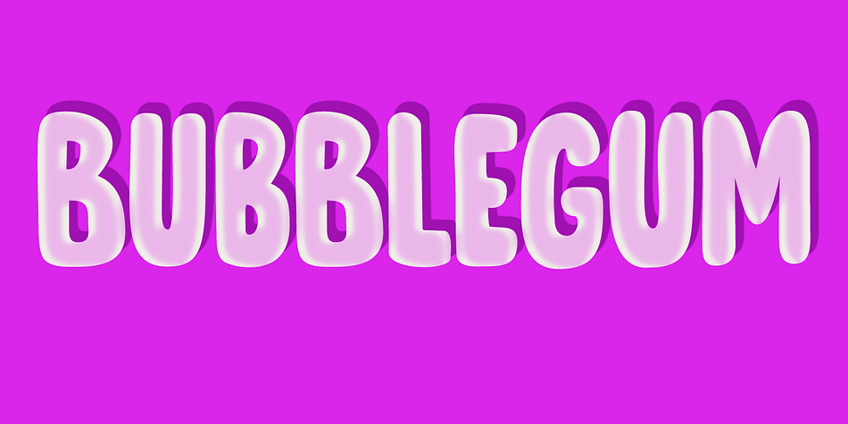 A ‘bubblegum’ font was on the top of my to-do list, so when it was finally finished, it reminded me of seventies posters.