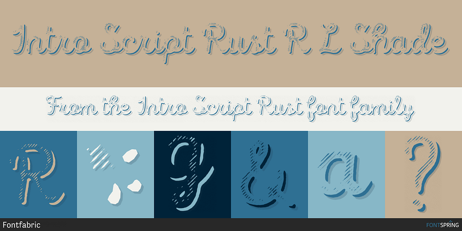 Intro Script Rust R L Shade Font