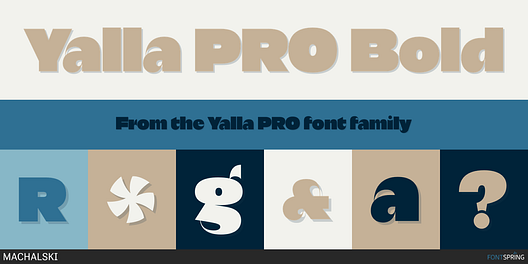 Fonts similar to Yalla PRO
