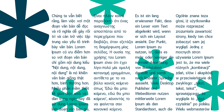 Emphasizing the popular Anevena font family.