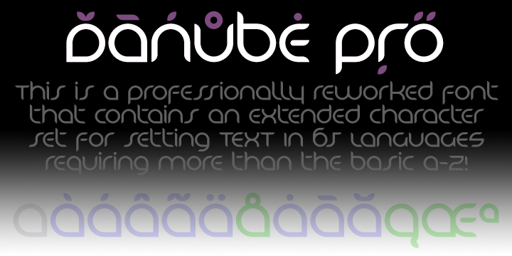 Highlighting the Danube Pro font family.