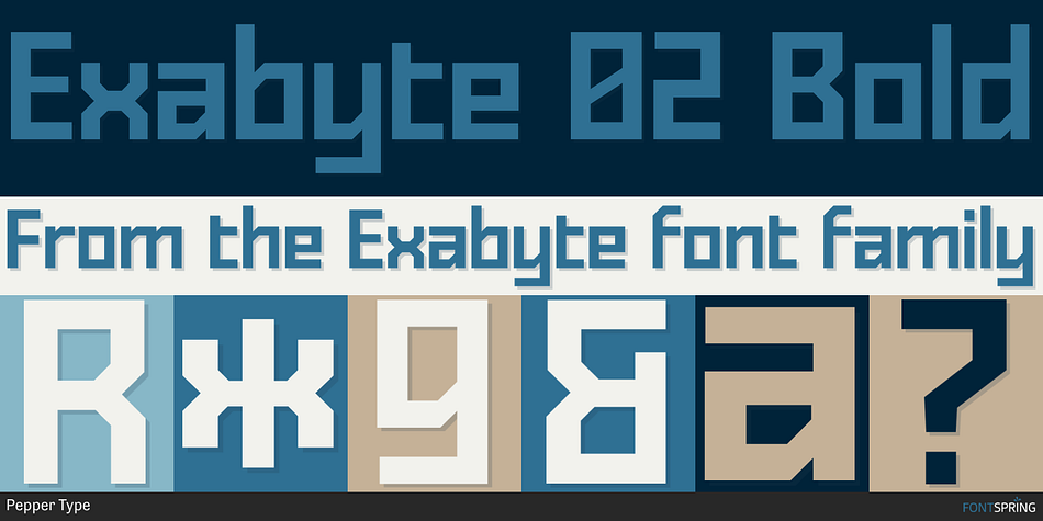 Exabyte 02 Bold Font