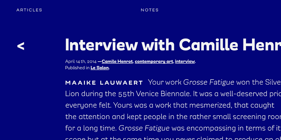 Modernica is a sixteen font, sans serif family by Latinotype.