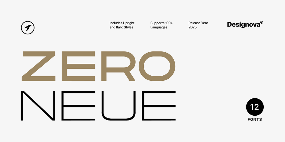 ZERO NEUE Font