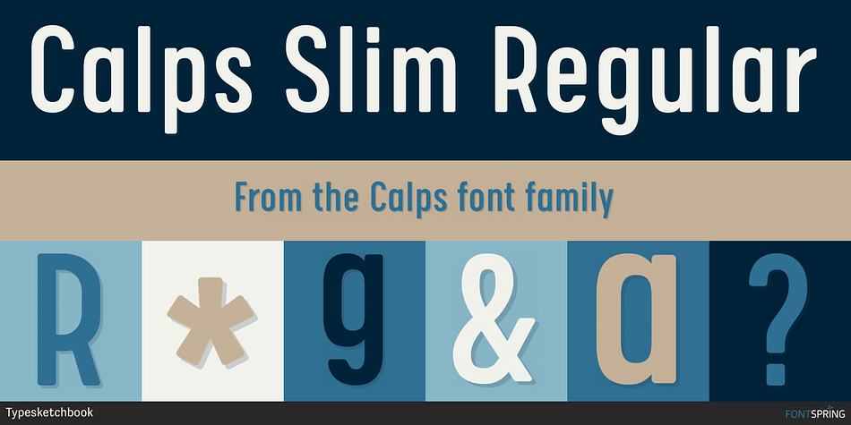 Calps Slim Regular Font