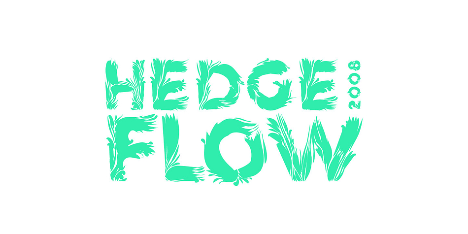 Hedgeflow is an organic hand crafted feature font.