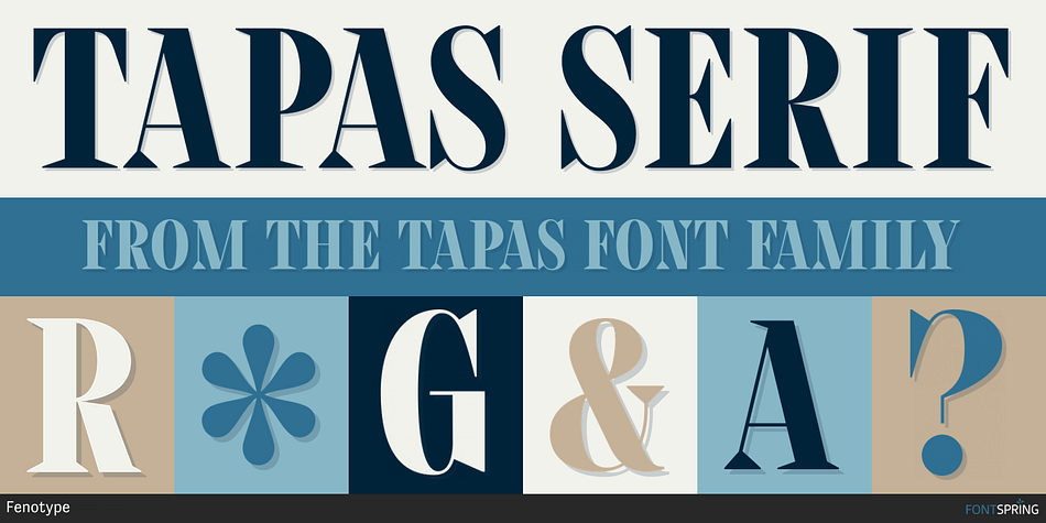 Tapas Serif Font