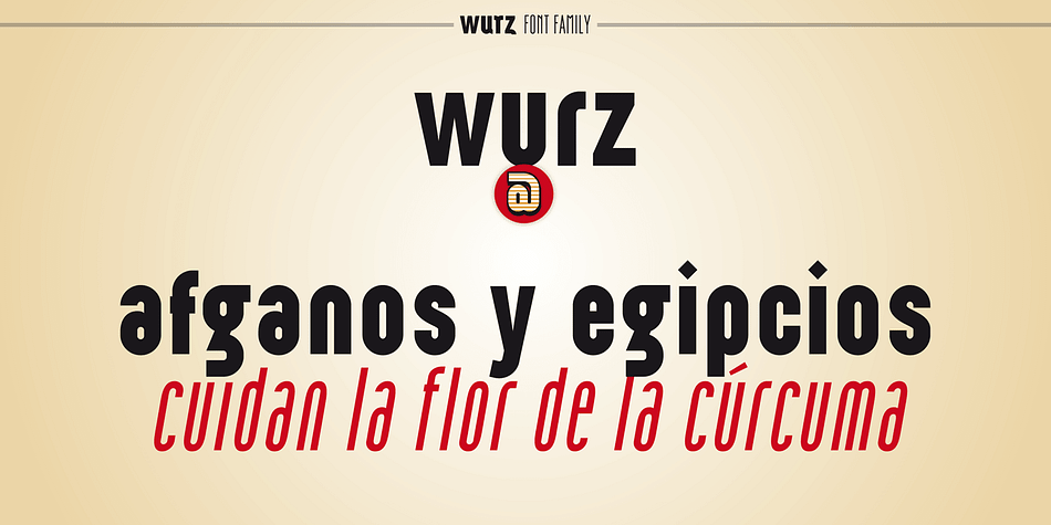 Displaying the beauty and characteristics of the Wurz font family.