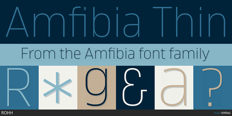 Amfibia Thin Font