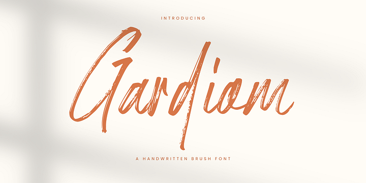Gardiom font family by Gatype