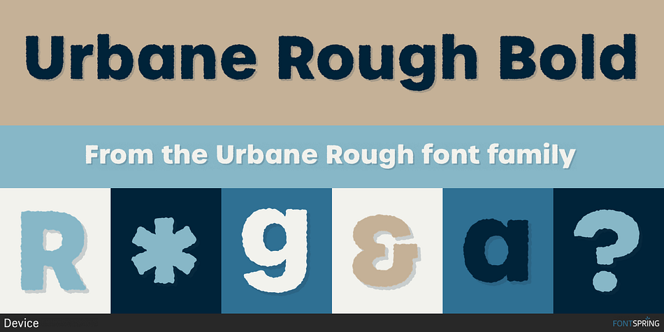Urbane Rough Bold Font