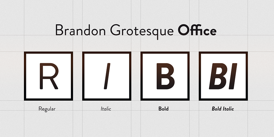 Brandon Grotesque Office Font