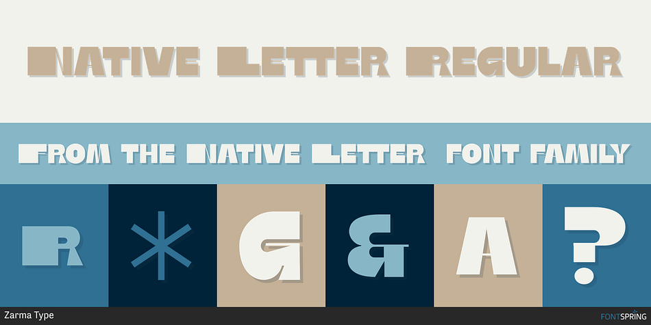 Native Letter Regular Font