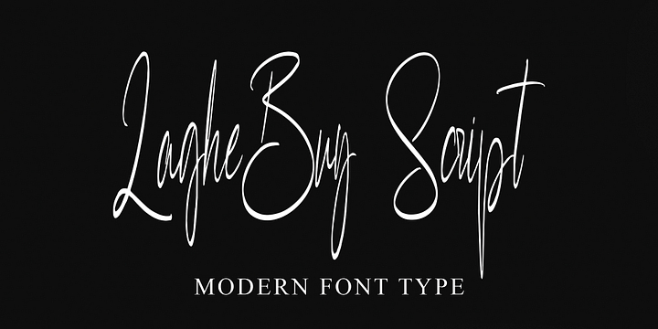 LagheBuy Script font family by Ayska