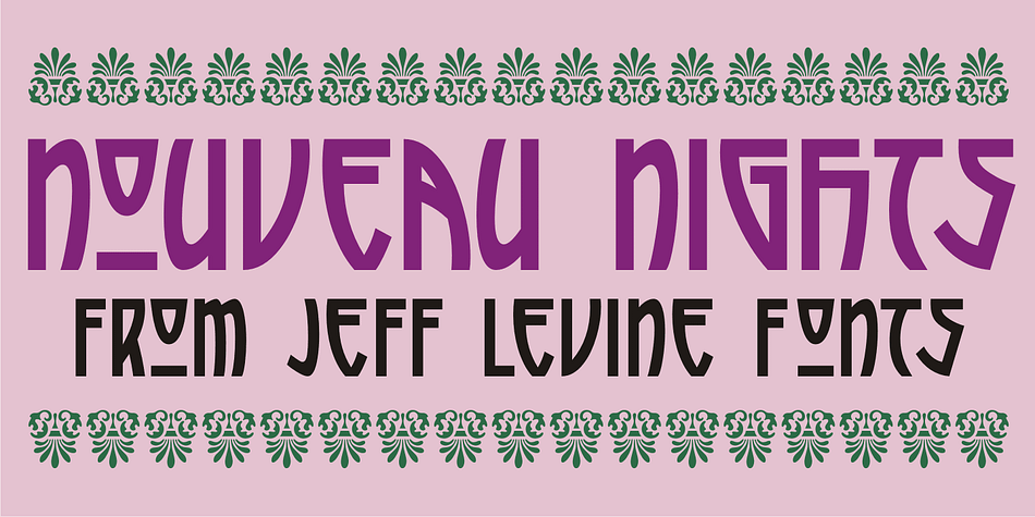 The deep well of creativity that is the era of the hand lettered sheet music title page brings forth Nouveau Nights JNL.