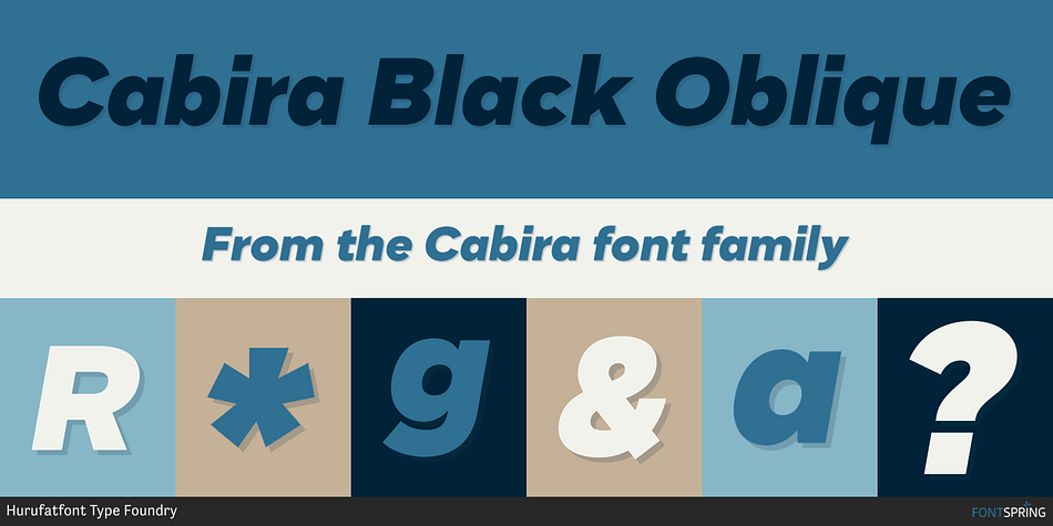 Cabira Black Oblique Font