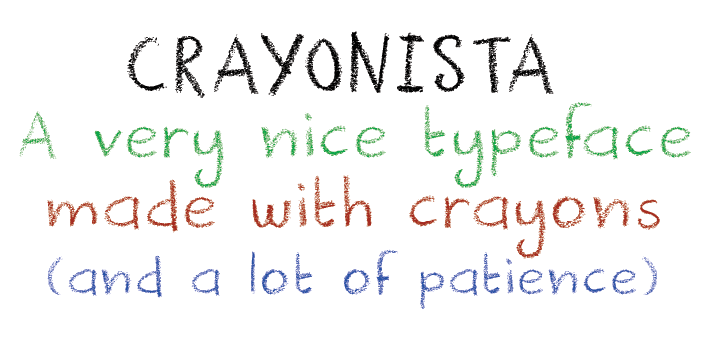 Because of the immense detail, Crayonista will behave sluggish in text editors, so be patient!