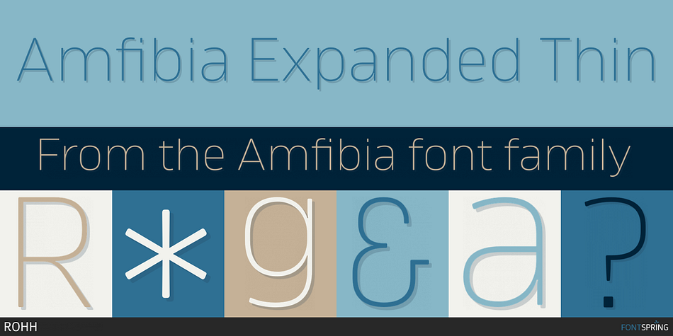Amfibia Expanded Thin Font