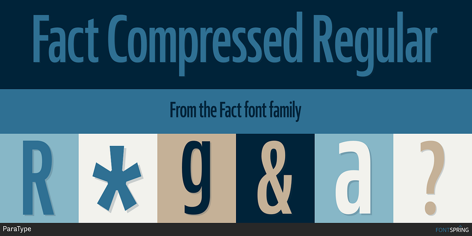 Fact Compressed Regular Font