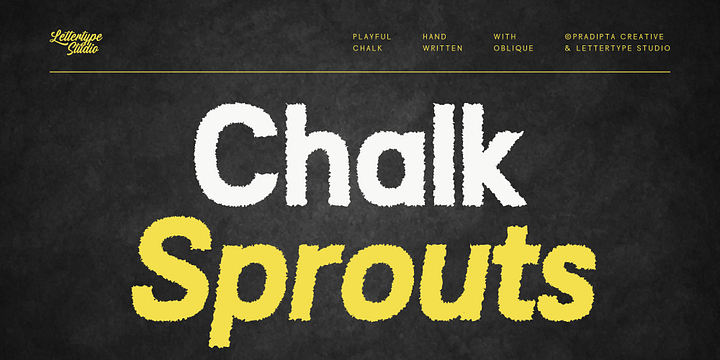 Chalk Sprouts font family by Lettertype Studio