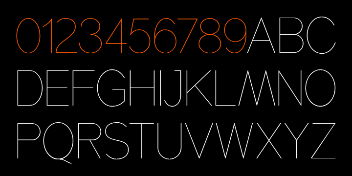 Hairline fonts are very clean, shining, elegant and even luxurious.