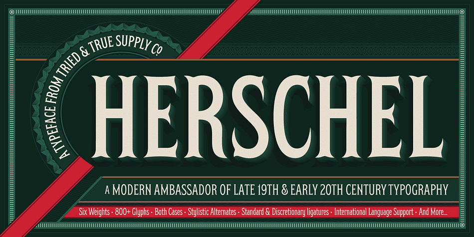 Herschel ventures into the elaborate world of late 19th-century typography to bring its winsome charm and compelling aesthetics into modernity.