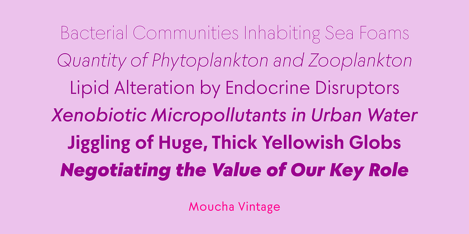 Moucha Vintage Font