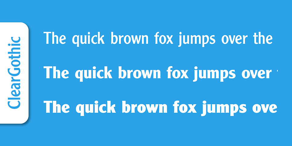 SoftMaker’s Cleargothic Pro typeface family contains OpenType layout tables for sophisticated typography.