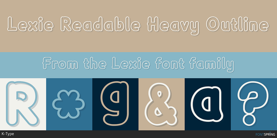 Lexie Readable Heavy Font