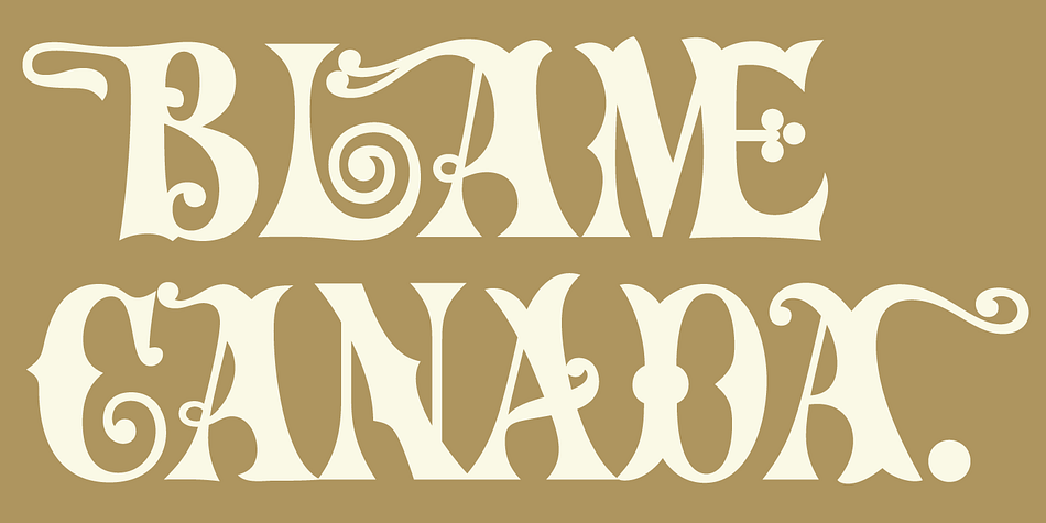 There is nothing low-key about this typeface.