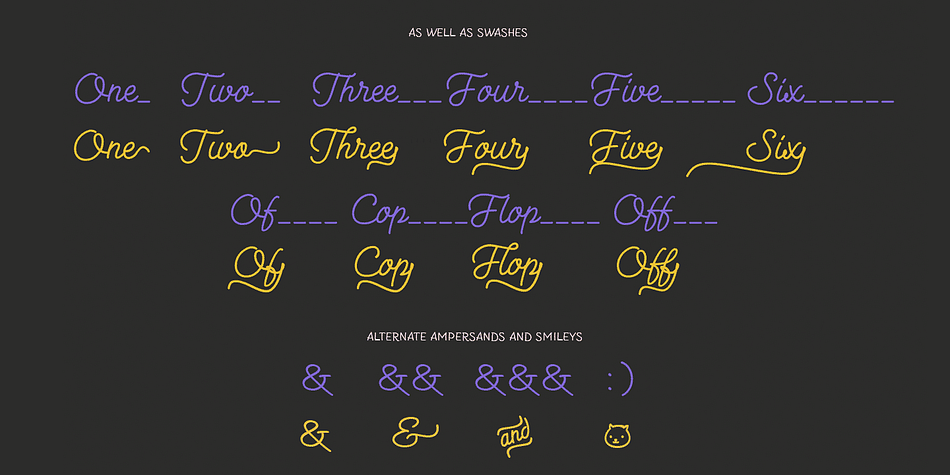 A space followed by one to eight underscores produces different cat silouhettes.