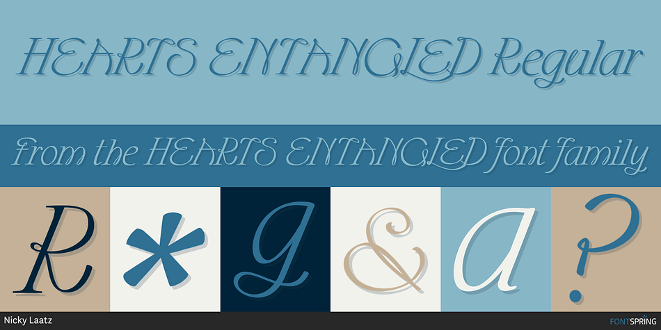 HEARTS ENTANGLED Regular Font