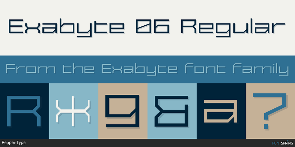 Exabyte 06 Regular Font