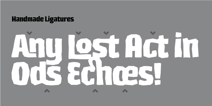 Los Lana Pro is a rustic typeface that captures the stereotypical “Andean hippie” 
handmade aesthetics.