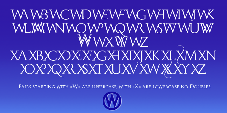 Emphasizing the favorited Monogramma font family.