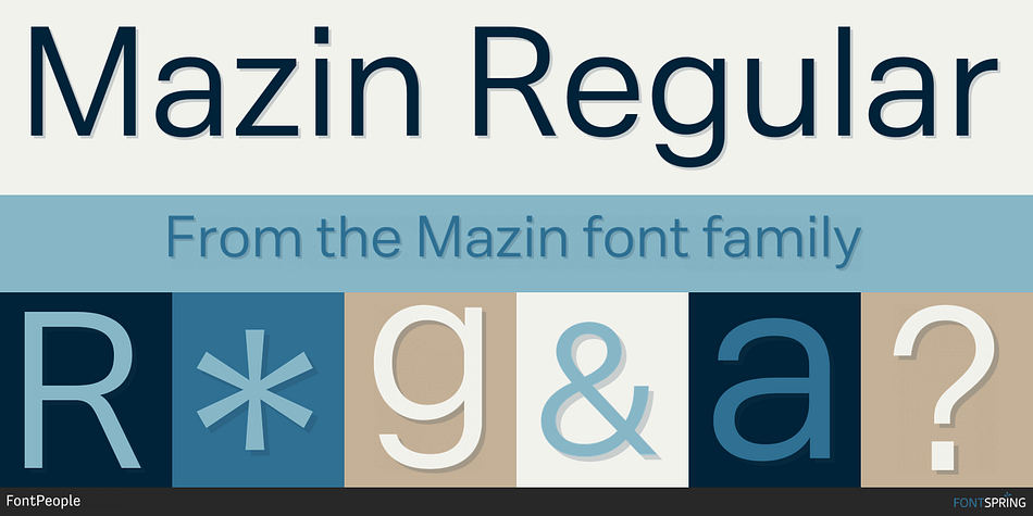 Mazin Regular Font