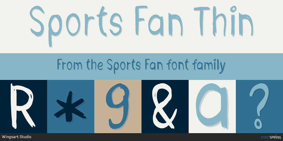 Sports Fan Thin Font