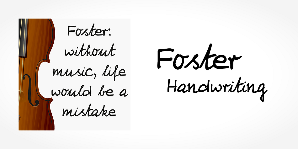 Digitized handwriting fonts are a perfect way to give documents the “very special touch”.