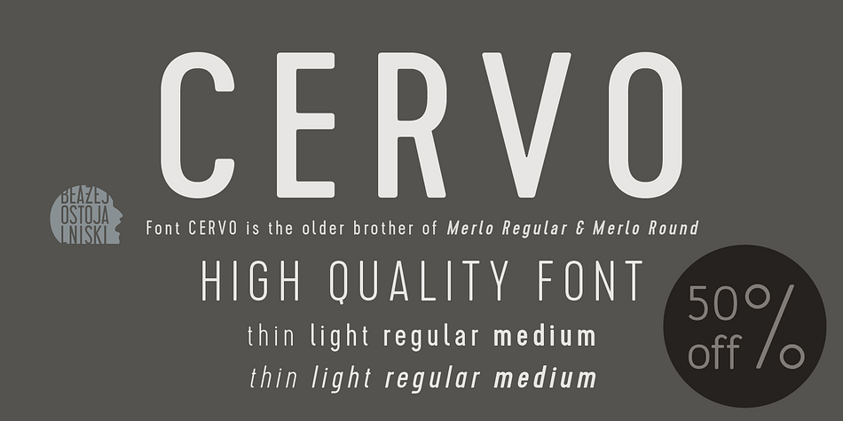 Cervo Thin Font Free Download - Colaboratory