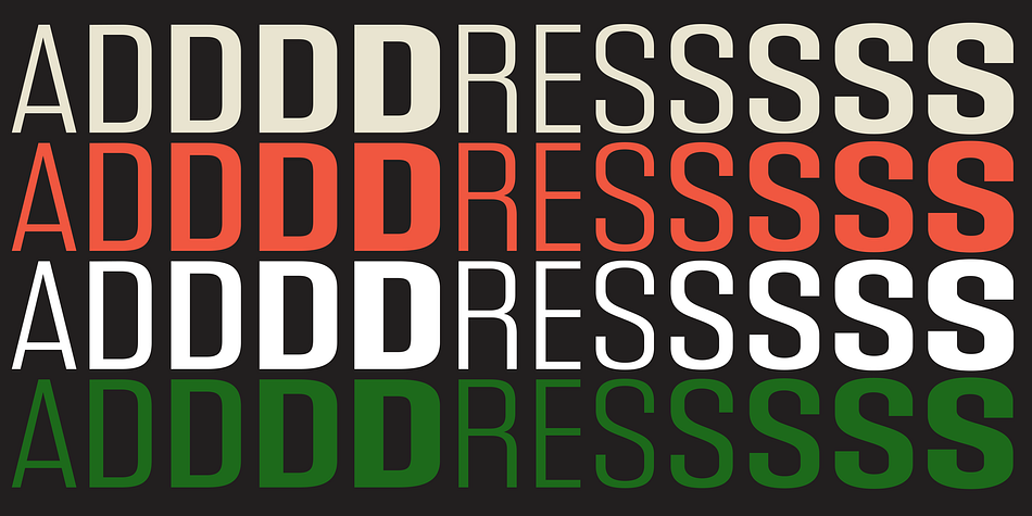 Address Sans Pro Font