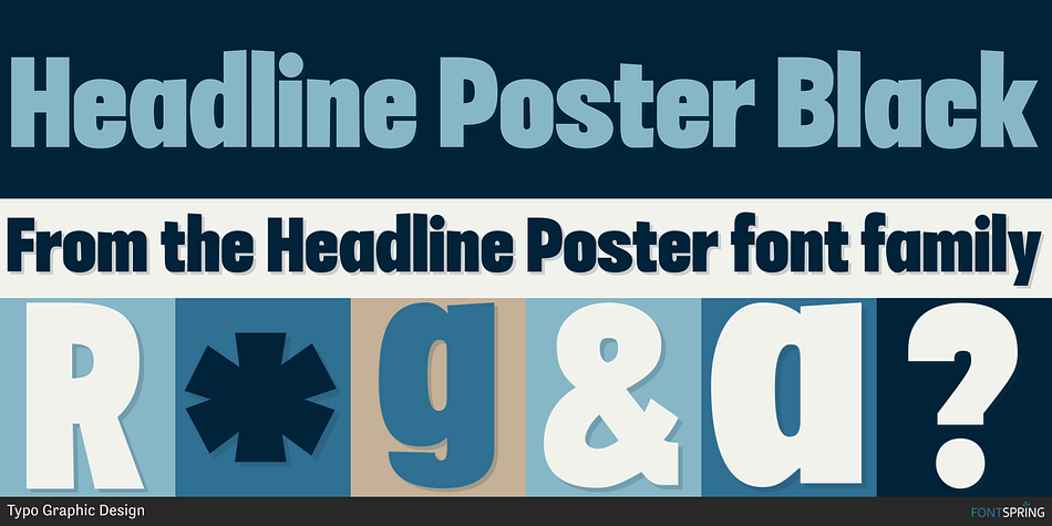 Headline Poster Black Font