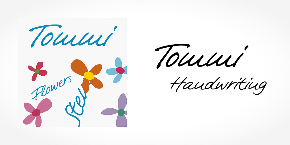 Digitized handwriting fonts are a perfect way to give documents the “very special touch”.