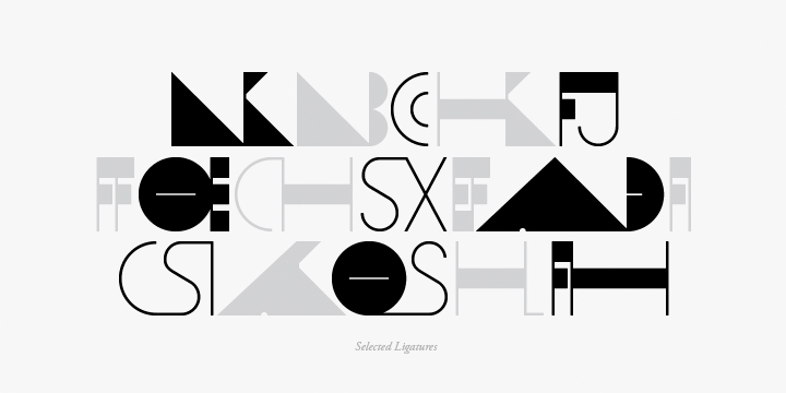 Features include:
-Precision kerning 
-Expanded ligature set (89 unique ligatures, plus alternates) 
-Alternate characters (D, H, O, P, Q, R, 0, 6, 9, 8, _) 
-Alternate ligatures 
-Slashed zero 
-Full set of numerators/denominators 
-Automatic fraction feature (supports any fraction combination) 
-Extended language support (Latin-1 and Latin Extended-A)

*Requires an application with OpenType and/or Unicode support.