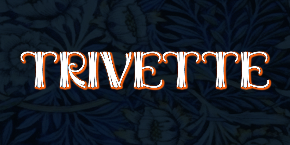Displaying the beauty and characteristics of the Trivette font family.