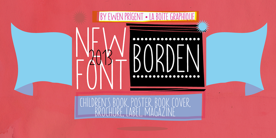 Emphasizing the favorited Borden  font family.