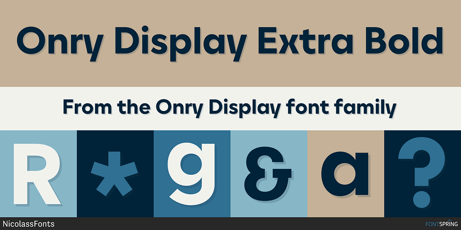 Onry Display Extra Bold Font