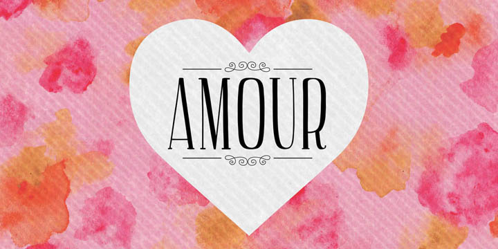 Amour is a romantic handwritten retro inspired font by Cultivated Mind.