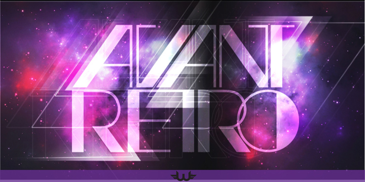Avant Retro is created by Wesley Pastrana inspiration Letter avant garde is one of my favorites with futuristic and retro touch to make it that appeals to people in the Specialized poster and promotions.