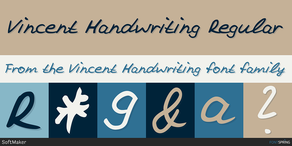 Vincent Handwriting Regular Font
