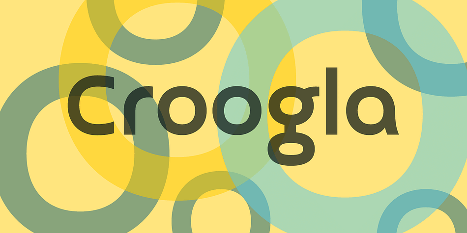 Displaying the beauty and characteristics of the Croogla 4F font family.